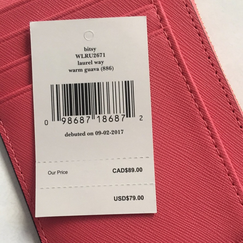 Kate Spade bitsy "Laurel Way" coin purse wallet - Picture 8 of 8